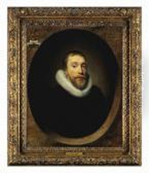 Portrait Of Willem Thielen
(1596-1638), Reverend Minister Of The Reformed Dutch Church Of London,
Austin Friars - view 1