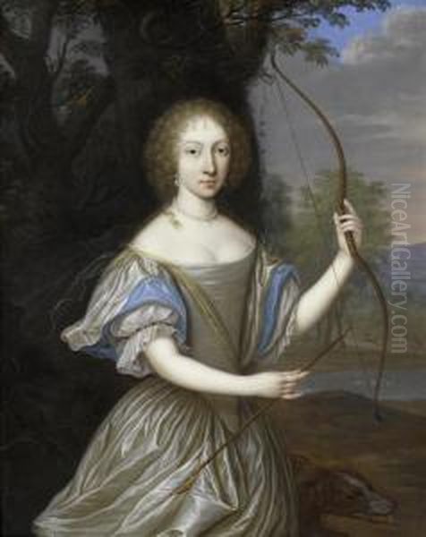 Portrait Of Anna Dorotheavon Lehndorff As Diana. - view 1