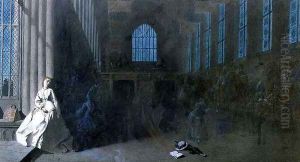 Dreams of the Past, Hampton Court by Adelaide Claxton