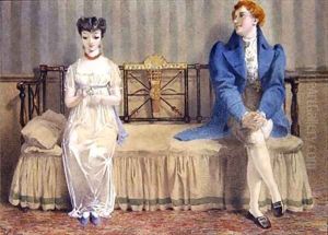 Courting by Adelaide Claxton