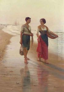 A Walk on the Beach by Pasquale Celommi