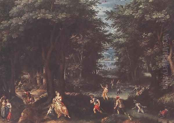 Landscape with Leto and Peasants of Lykia - view 1