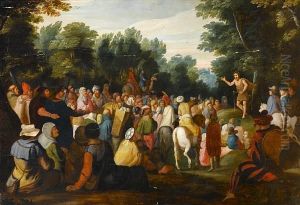 Saint John The Baptist Preaching To Themultitude by Hans III Jordaens