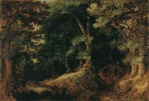 Forest Landscape 1598 by Gillis van Coninxloo