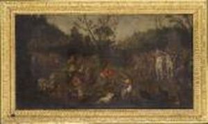 La Famiglia Di Dario Davanti Ad Alessandro by Hans III Jordaens