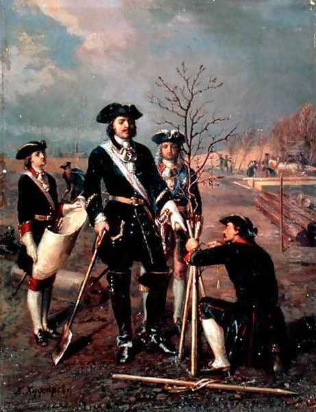 Emperor Peter the Great (1672-1725) at Work - view 1