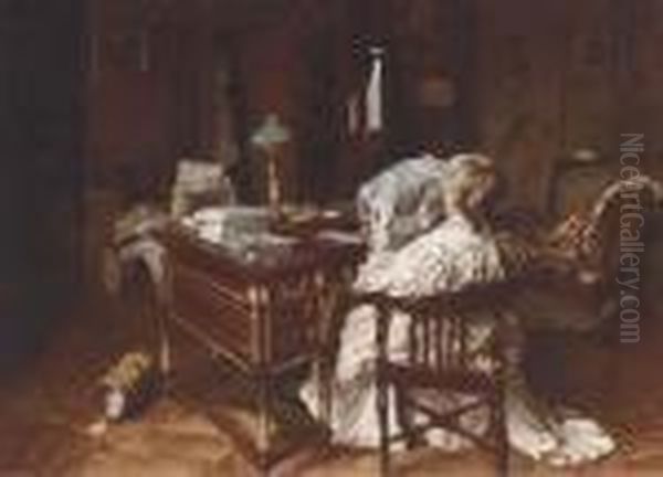 A Woman Reading In An Interior - view 1