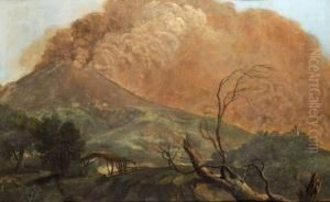 Eruption Du Vesuve by Simon-Joseph-Alexandre-Clement Denis