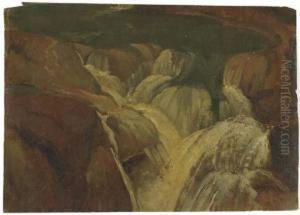Une Chute D'eau Dans Une Grotte A Tivoli