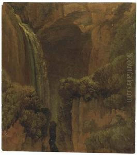 Une Chute D'eau Avec Une Grotte Naturelle A Tivoli - view 1