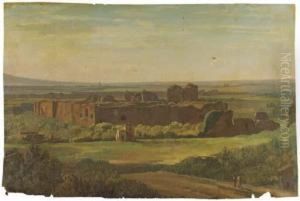 Les Termes De Caracalla by Simon-Joseph-Alexandre-Clement Denis
