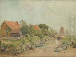 Riviere Assechee by Adrien Josef Heymans