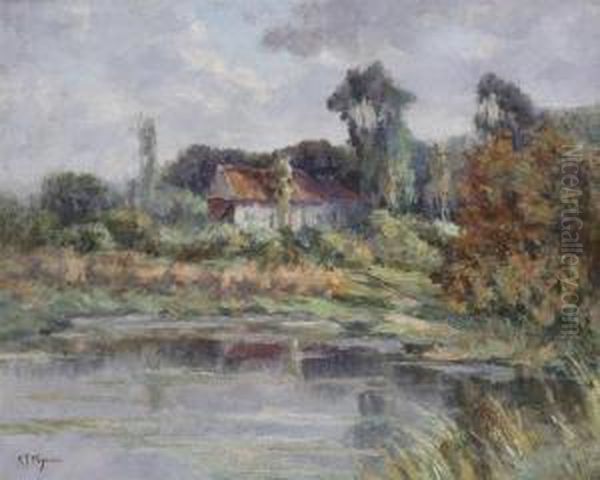 Landscape With High Granery Near The Water - view 1