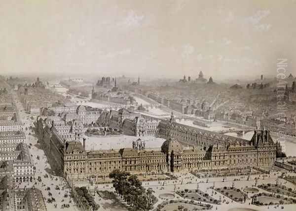 The Finished Louvre and the New Rue de Rivoli - view 1