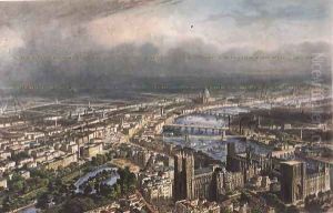 General Aspect of London, from Westminster Abbey, c.1850 by Henri Michel Antoine Chapu