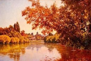 Un Coin De Seine A Vetheuil (le Matin) by Leon Joubert