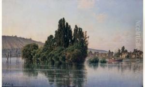 Bateau A Vapeur Sur Riviere