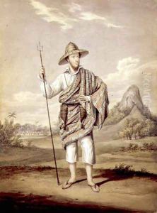 Portrait of J. Becroft standing against an African background, c.1824 by James Warren Childe