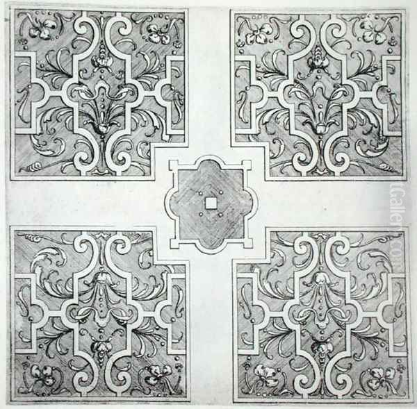 Parterre designs from 'The Gardens of Wilton', published c.1645 - view 1