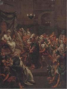 Christ Before Pontius Pilate by Jean-baptiste Jouvenet