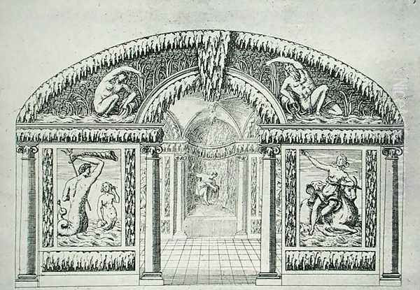 Grotto design from 'The Gardens of Wilton' c.1645 - view 1