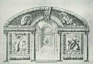 Grotto design from 'The Gardens of Wilton' c.1645