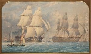 H.m. Ships "duke Of Wellington" And "queen"