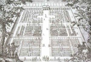 Garden design from 'The Gardens of Wilton', c.1645 by Isaac de Caus
