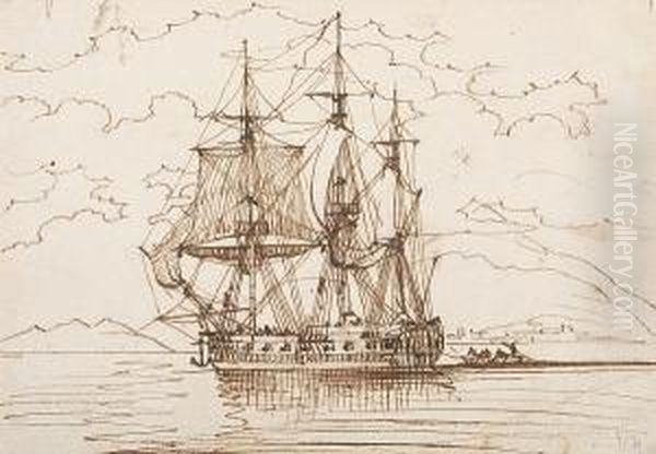'running Before A Stiff Breeze' And 'at Anchor' - view 1