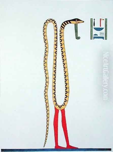 Symbol of Chnouphis or Kneph, one of the forms of Amon from the 'Pantheon Egyptien', 1823 - view 1