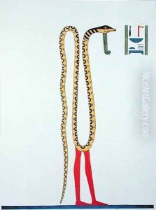 Symbol of Chnouphis or Kneph, one of the forms of Amon from the 'Pantheon Egyptien', 1823 by Jean Francois Champollion