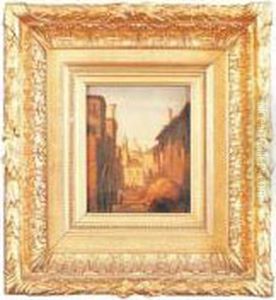 Vue D'une Ruelle A Venise by Jules Romain Joyant