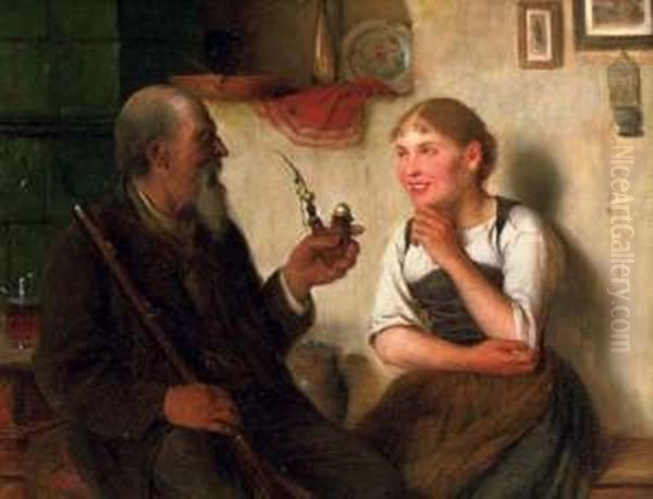 Enjoying A Pipe And Good Conversation - view 1
