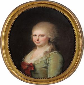 A Pair Of Portraits Of A Lady And A Gentleman by Jens Juel