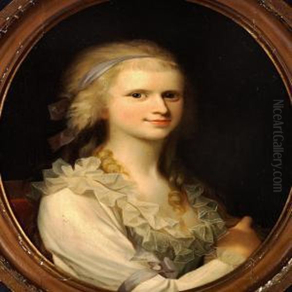 Portrait Of A Young Woman With Blond Hair - view 1