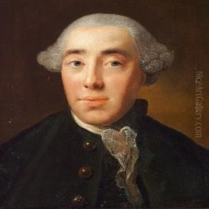 Portrait Of A Gentleman With A Wig And A Greenish Coat