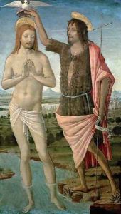 The Baptism of Christ, 1486 by Guidoccio Cozzarelli
