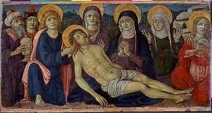 The lamentation of Christ by Guidoccio Cozzarelli