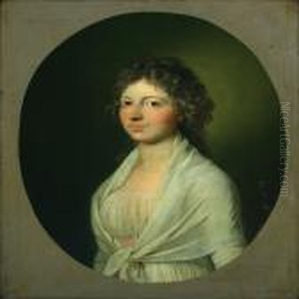 A Young Woman In A White Summer Dress - view 1