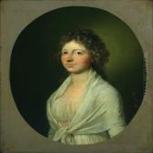 A Young Woman In A White Summer Dress by Jens Juel