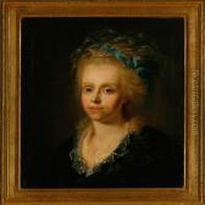 A Noble Lady With Her Hair Taken Up by Jens Juel