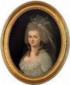 Of, C. 18: A Young Woman With A Veil In Her Hair And A White Dress