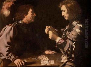 The Gamblers by Follower of Caravaggio, Michelangelo