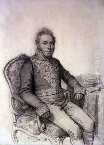 Portrait of an Officer of the Legion d'Honneur, 1842 by Pierre-Jacques Cazes