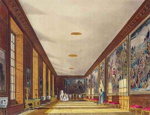 The Ball Room, Hampton Court, from 'The History of the Royal Residences', 1819