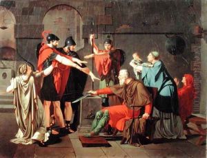 The Oath of the Horatii, 1791 by Armand Charles Caraffe