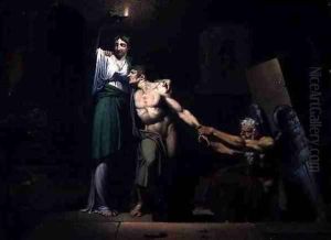 Faith Holding the Unfortunate to the Grave, 1818 by Armand Charles Caraffe