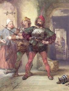 Mistress Quickly, Nym and Bardolph, from Shakespeare's Falstaff plays