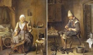 Cipeszmester Muhelyeben; Fono Oregasszony, 1747 Vedett - No Export