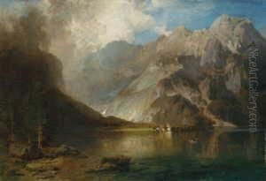 Am Konigssee. Blick Auf Die Kirche St. Bartholoma. by Carl Jungheim